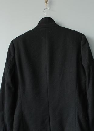 Hugo boss 48 вовна кашемір шерсть чорне пальто коротке на блискавці хьюго босс brioni prada gucci jil sander burberry polo ralph lauren lacoste m5 фото