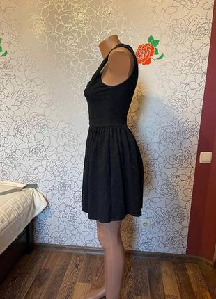 Zara сукня чорна жакардова3 фото