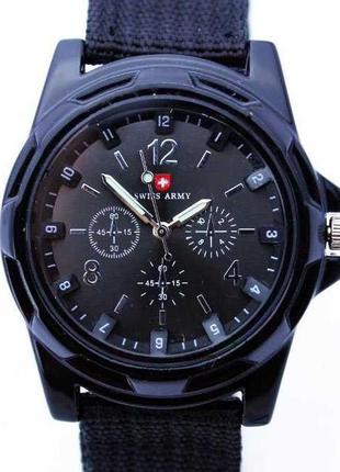 Чоловічий годинник swiss army gemius army чорний2 фото