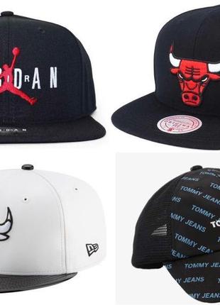 Снепбек, бейсболка chicago bulls, tommy hilfiger, air jordan, ...