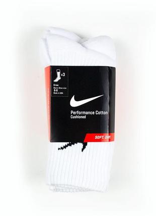 Шкарпетки nike | носки найк| performance cotton cushioned crew2 фото