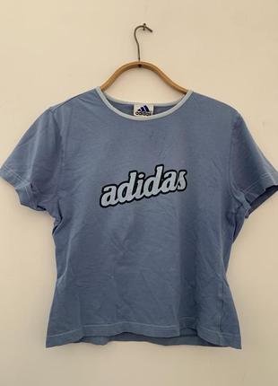 Вінтаж adidas vintage y2k футболка жіноча фіолетова розмір л