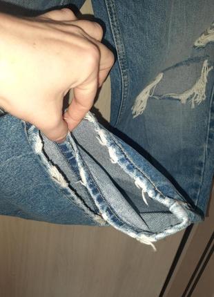 Zara джинсы женские с вышивкой размер л6 фото