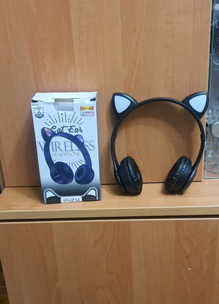 Бездротові навушники «котячі вуха» з мікрофоном, bluetooth4 фото