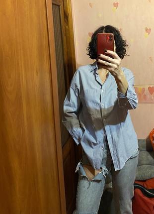 Рубашка оверсайз zara