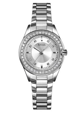 Жіночий  наручний  годинник із сталевим браслетом skmei 1534 gd