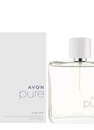 Туалетна вода avon pure для нього. нова. 75 мл.