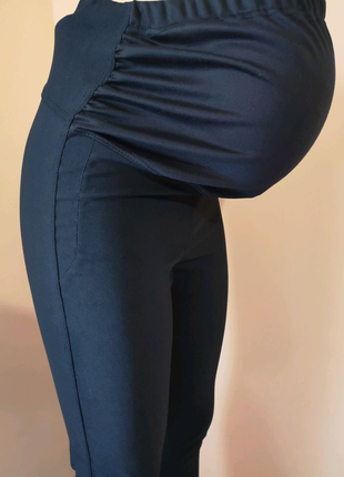 Лосини для вагітних чорні бенгалін джинс весна1 фото