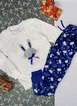 Тепла флісова піжама на дівчинку