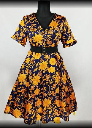 Шикарное платье/платье в яркий цветочный принт joe browns. оригинал. англия.