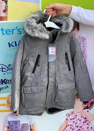 Куртка парка примарк на мальчика, куртка примарк зима2 фото