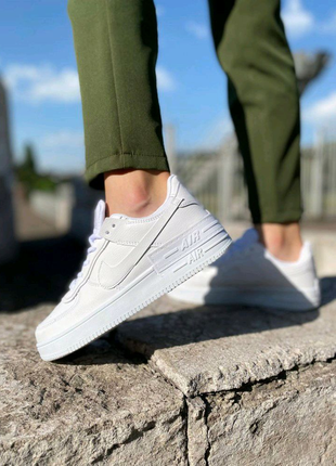 Жіночі кросівки nike air force 1 shadow white