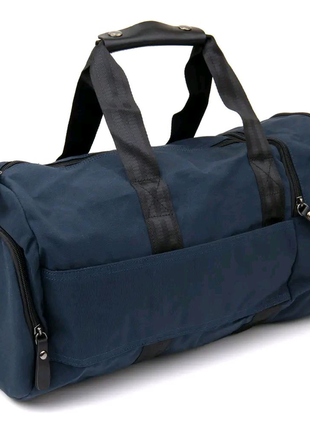 Спортивна сумка текстильна vintage 20644 синя1 фото