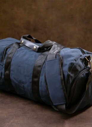 Спортивна сумка текстильна vintage 20644 синя9 фото