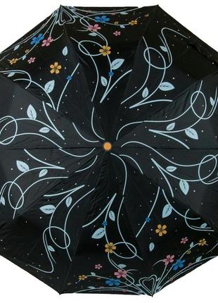 Женский зонт полуавтомат bellisimo черный