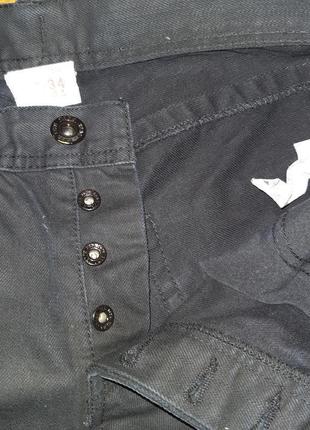 6-кишенькові джинси на гудзиках zara jeans 100% бавовна w34 l30 46 фото