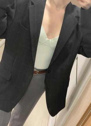 Пиджак в клетку zara