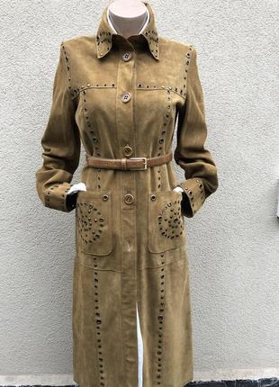 Вінтаж,замша,плащ,,оригінал,karen millen