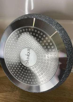 Сковорода для індукційних плит unique un-5414. млинок 26 см граніт.6 фото