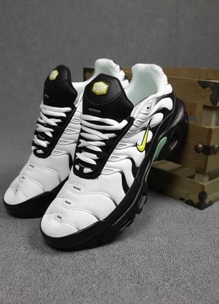 Мужские кроссовки nike anodized tn air белые с черным <unk> smb