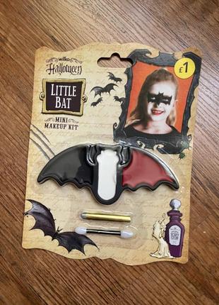 Набор косметики для раскрашивания лица на вечеринку праздник карнавал летучая мышь призрак геловин хеллоуин