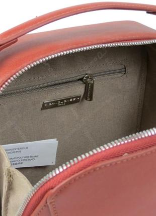 Небольшая женская сумка, клатч из эко кожи david jones красная9 фото