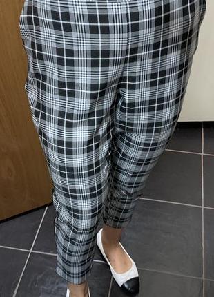 Брюки,чёрные штаны,штаны в клеточку 3