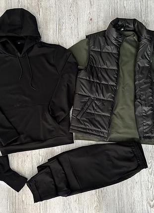 Комплект 5в1 демісезонний худі + штани + футболка + жилетка + шкарпетки 2 пари