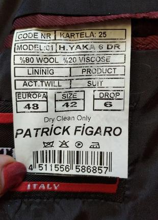 Костюм жіночий брючний двійка фірми patrick figaro( італія) .в подарунок сорочка білого кольору з довгим рукавом10 фото