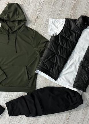 Комплект 5в1 демісезонний худі + штани + футболка + жилетка + шкарпетки 2 пари