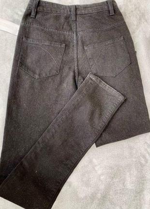 Штани, брюки, джинси, колір чорний глітер, повсякденні стильні шт3 фото