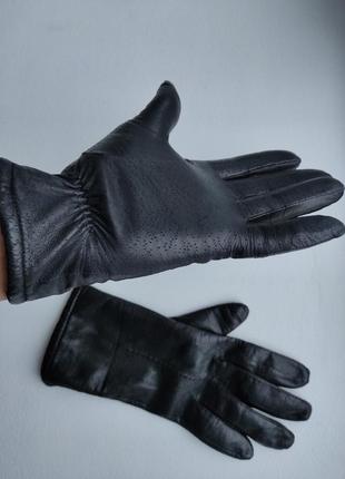 Шкіряні рукавички marks&spencer жіночі рукавички з натуральної м'якої шкіри4 фото