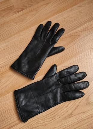 Шкіряні рукавички marks&spencer жіночі рукавички з натуральної м'якої шкіри6 фото