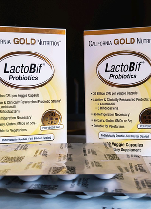 Пробіотики lactobif, california gold nutrition. 30 млрд.3 фото