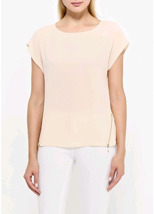 Шифонова блуза dorothy perkins персикового кольору