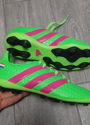 Дитячі бутси adidas ace 16.4 fxg green/pink/black af5034