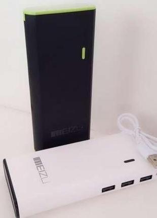 Повербанк meizu led 30000 mah 3 usb power bank мейзу