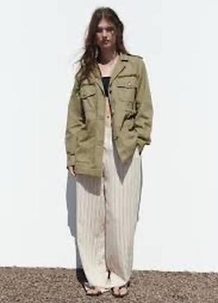Трендова джинсова сорочка куртка zara