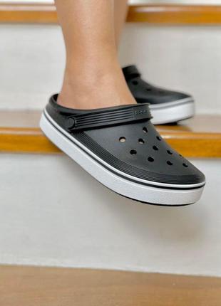 Crocs off court clog мужские клоги, сабо крокс черные м11, м12.5 фото