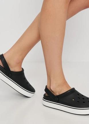 Crocs off court clog чоловічі клоги, сабо крокс чорні м11, м12.
