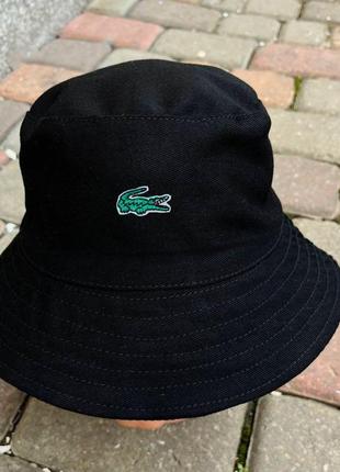 Панамка чорна lacoste