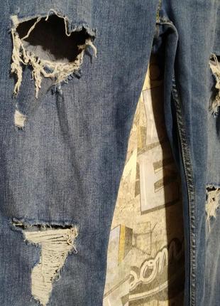 Стретчевые рваные джинсы скинни от primark.4 фото