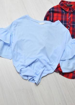 Блуза h&m з воланами