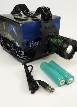 Налобний ліхтар police bl-2188-t6, водонепроникний ліхтар, головний ліхтарик, потужний акумуляторний6 фото