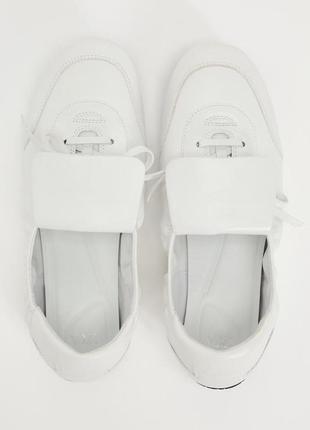 Шкіряні туфлі низького ходу зі шнурками6 фото