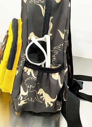 Дошкільний дитячий рюкзак з динозавром з міцної тканини оксфорд4 фото