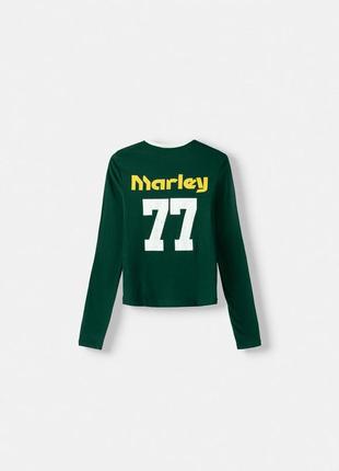 Хлопковый топ bob marley с принтом от bershka7 фото