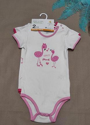 Гарний набір бодіки фламінго, жираф ovs 24/30 міс