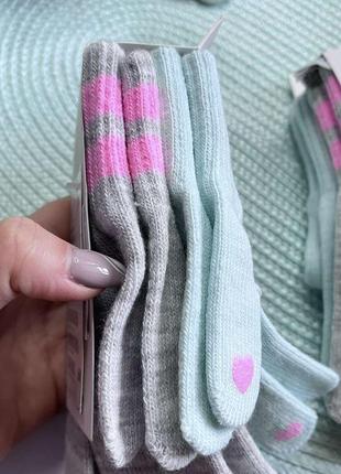 Яскраві стильні перчатки від н&m для дівчинки 4-8 років комплект4 фото