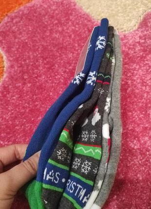 Красивий новорічний набір махрових шкарпеток c&a розмір 24/263 фото